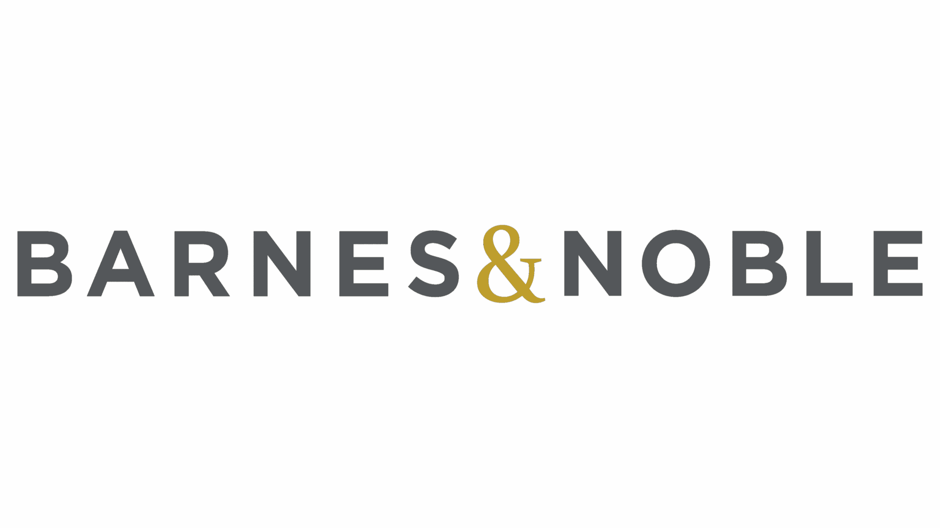 Logo with text 'BARNES & NOBLE' in dark and gold colors.